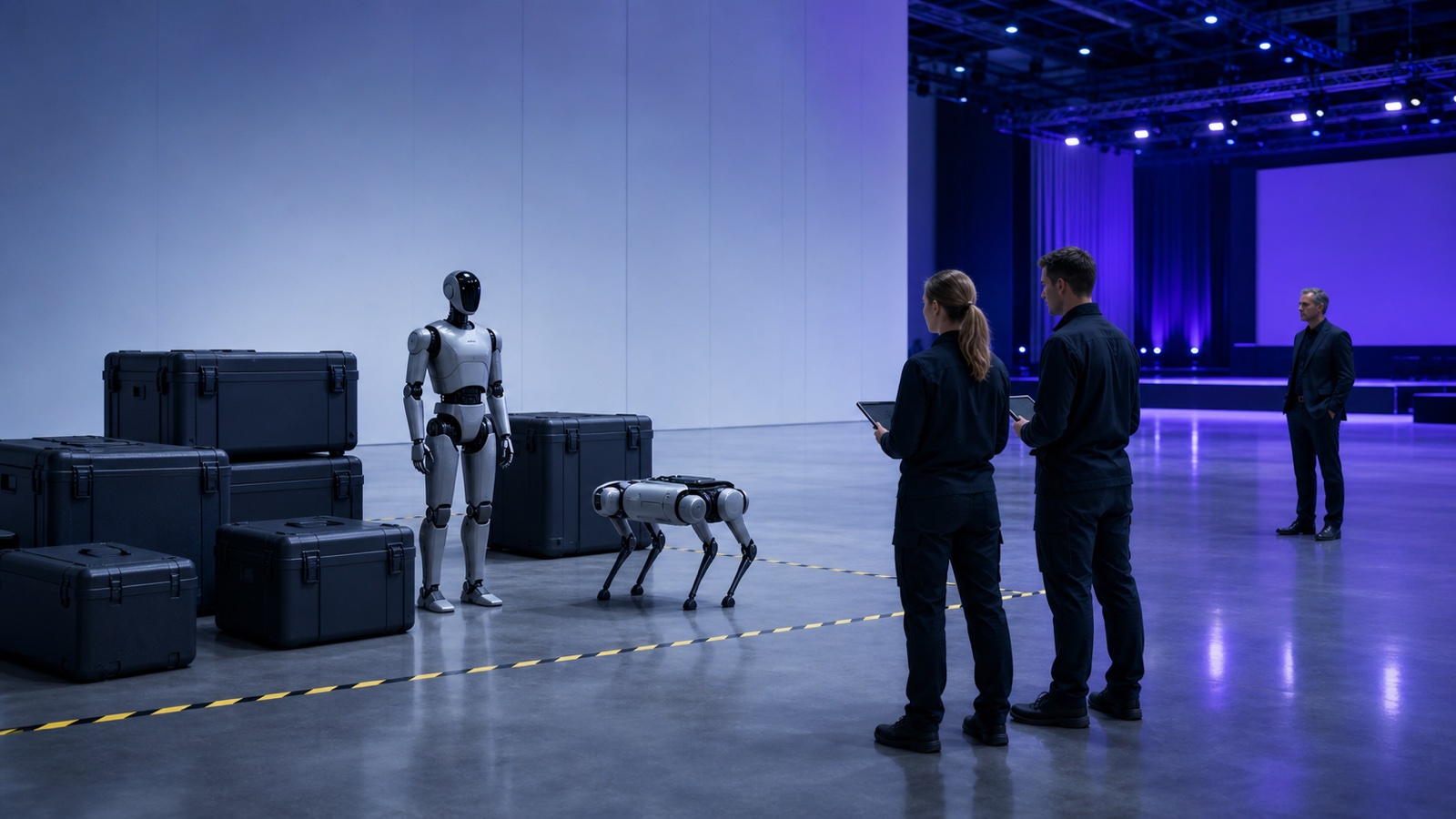 Robot event rental, rehearsal and site operations
