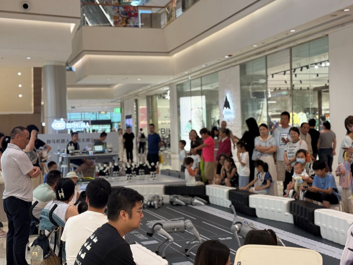 Interior of the Wuhan robot store